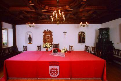 Sitzungssaal im Rathaus