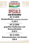 Sezailgerichte vom 4.12-6.12.2020
