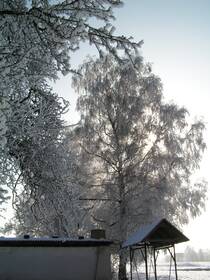 Kirderhutschen voll Schnee