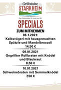 Spezialgerichte in der 1. KW 2020